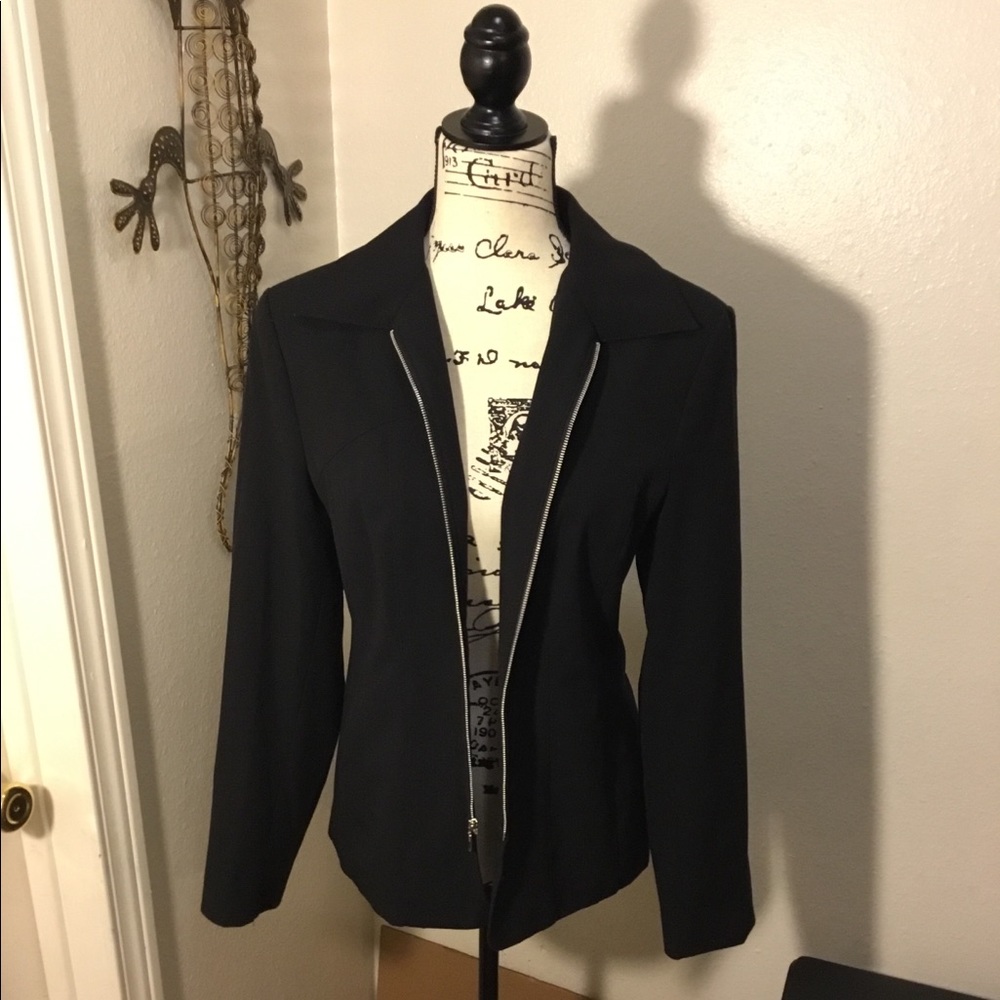 Zip Up Blazer Jacket - Picture 2 of 8